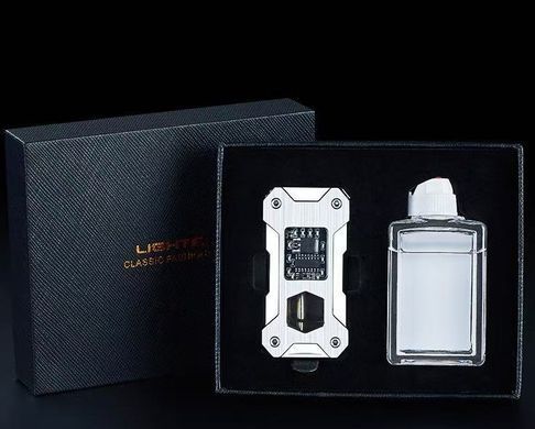 Бензинова запальничка з гравітаційним механізмом Gravity Flame HL-607 Silver HL-607 Silver фото