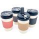 Портативный стакан-трубка (Coffee Cup Pipe) с силиконовым держателем &mdash; 138 мм [Уценка] K-67 K-67 фото 1