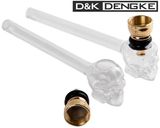 Стеклянная трубка-выпариватель D&K Oil-pipe (14см) «Череп 💀» DK-8587 DK-8587 фото