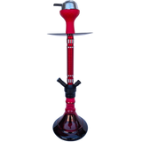 Стильный красный кальян Hookah с ребристой шахтой &mdash; 50 см H3214 H3214 RED фото