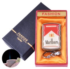 Запальничка-брелок в подарунковій коробці Marlboro (Гостре полум'я) XT-92-3 XT-92-3 фото