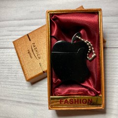 Зажигалка подарочная -кремниевая Apple (обычное пламя 🔥) FASHION D53 black D53 black фото