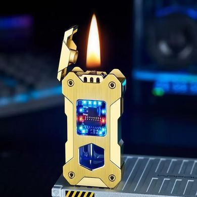 Бензинова запальничка з гравітаційним механізмом Gravity Flame HL-607 Gold HL-607 Gold фото