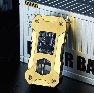 Бензинова запальничка з гравітаційним механізмом Gravity Flame HL-607 Gold HL-607 Gold фото