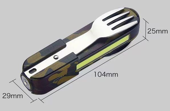 Багатофункціональна USB-запальничка, ліхтарик, ложка, вилка, магніт, лазерна указка HL-532 HL-532 фото