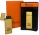 Креативна матова запальничка вітрозахисна в подарунковій коробці BROAD 🎁(Турбо полум'я🚀) HL-399 Gold HL-399-Gold фото 1
