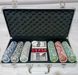 🎲 Покерный набор в алюминиевом кейсе на 300 фишек с номиналом (39x21x8см ) 300N 300N фото 1