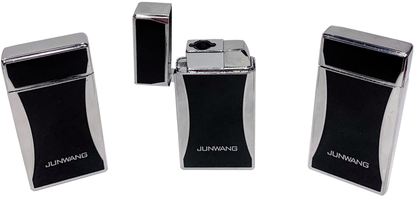 Газова запальничка "JUNWANG" (2 режими, гостре і звичайне полум'я 🚀🔥) HL-490-3 Silver HL-490-3 Silver фото