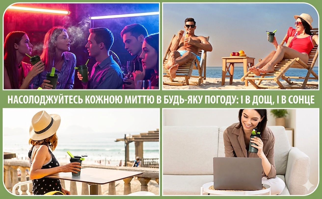 Використання кальяну в будь-яку погоду та в компанії